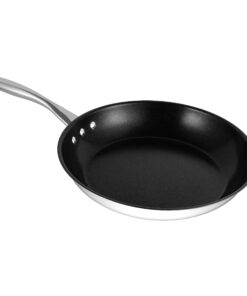 Alternative view of 10" (26 cm) Stainless Steel Pan by Ozeri with ETERNA, a 100% PFOA and APEO-Free Non-Stick Coating 10" Black Interior