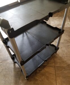 Olympia Tools 85-188 Pack-N-Roll Folding Collapsible Service Cart, Black, 50 Lb. Load Capacity per Shelf 150LB 71 81xRCLMNVpL