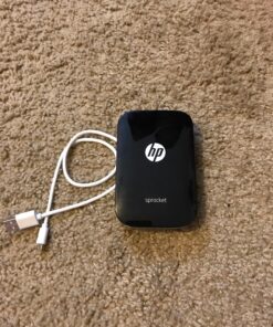 HP Sprocket Portable Color Photo Printer, Print Social Media Photos on 2x3" Sticky-Backed Paper - Black (X7N08A) 76 81xSuHW lcL