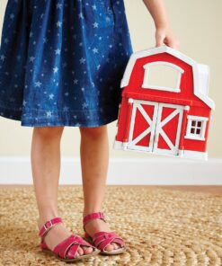 Green Toys Farm Playset - 13 Piece Pretend Play, Motor Skills, Language & Communication Kids Role Play Toy. No BPA, phthalates, PVC. Dishwasher Safe, Recycled Plastic, Made in USA, Red, Pack of 1 30 81xTozJkcmL