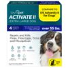 Activate II Flea and Tick Prevention for Dogs | 4 Count | Extra Large Dogs 55+ lbs | Topical Drops | 4 Months Flea Treatment X-Large 55+ lbs 19 81xUGODmZ2L 1
