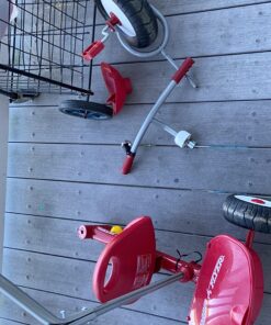 Radio Flyer Deluxe Steer & Stroll Ride-On Trike, Tricycle For Toddlers Age 2-5, Toddler Bike, Red 32 81xUS4GsmGL 1