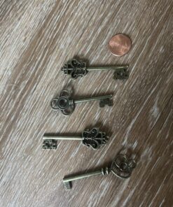 LURLIN Mixed Set of 30 Large Skeleton Keys with Antique Style Bronze Brass Skeleton Castle Dungeon Pirate Keys for Birthday Party Favors, Mini Treasure Toy Gifts, Medieval Middle Ages Theme 39 81xUeqQcuoL