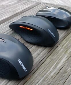 TECKNET Bluetooth Mouse, Wireless Mouse with 6 Buttons, 5 Adjustable DPI Levels, 24 Month Battery Life, Ergonomic Computer Mouse for Laptop, Computer, Mac, PC, Windows, Chromebook, Notebook Grey 79 81xVDmOs1jL