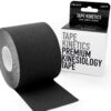 TAPE KINETICS Premium Kinesiology Tape | 2" x 16.4 ft | Waterproof & Latex-Free (Black, Pink, Blue or Beige) Black Tie