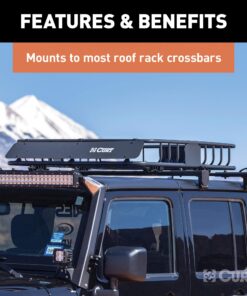 CURT 18115 Universal 42 x 37-Inch Black Steel Roof Rack Rooftop Cargo Carrier 43 81xW cKbUiL