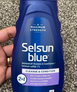 Selsun Blue 2-in-1 Anti-dandruff Shampoo & Conditioner, 11 fl. oz., Maximum Strength 2-in-1 Treatment, Selenium Sulfide 1% All Hair Colors 11 Fl Oz (Pack of 1) 20 81xWMrTb7xL