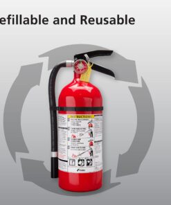 Kidde Pro 210 2A:10-B:C Fire Extinguisher, Rechargeable, Multi-Purpose for Home & Office, 4 lbs., Mounting Bracket Included , Red 1 Pack 35 81xYXaRzYuL 2