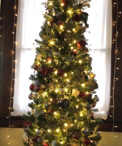 Kurt Adler 6' Plastic Ice Wire Clear Garland (Clear, 1 Pack) 40 81xZCXpTsbL