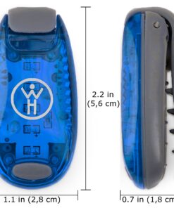 LED Safety Light 2 Pack - Nighttime Visibility for Runners, Cyclists, Walkers, Joggers, Kids, Dogs, Relays & More - Clip to Clothes Strap to Wrist, Ankle, Bike, Collar, or Just About Anywhere! Blue 10 81xbWYw4rJL