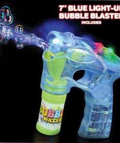 ArtCreativity 3 LED Light Up Bubble Guns, with Sound, Includes 6 Bottles of Bubble Solution Refill, Bubble Blower for Bubble Blaster Party Favors, Summer Toy, Outdoors Activity, Easter, Birthday Gift Battery-Powered 13 81xbuvqAokL