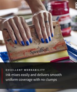 Speedball Fabric Screen Printing Ink, 8-Ounce, Black for T-Shirt and Silkscreen Printmaking 27 81xc3Er9SvL