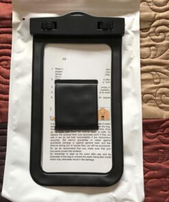 MoKo Waterproof Phone Pouch Holder, Cellphone Case Dry Bag with Lanyard Armband Compatible with iPhone 14 13 12 11 Pro Max, Samsung S21/S20/S10, Black 36 81xc6IOu1vL