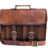 15" leather messenger bag laptop case office briefcase gift for men computer distressed shoulder bag 7 81xdvSfIzzL