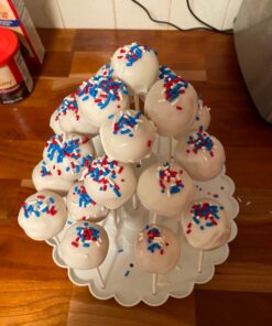 Nordic Ware 50008 Tiered Cake Pop Display Stand, Holds 37 pieces, White 31 81xfbwiSYvL