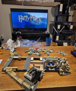LEGO Harry Potter Hogwarts Castle 71043 Building Set - Model Kit with Minifigures, Featuring Wand, Boats, and Spider Figure, Gryffindor and Hufflepuff Accessories, Collectible for Adults and Teens Standard 75 81xfklXj8BL
