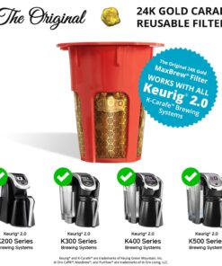 Alternative view of DI ORO - MaxBrew 24K Gold Reusable K-Carafe Filter for Keurig 2.0 - K-Cup Reusable 4-5 Cup Carafe Filter for Keurig 2.0