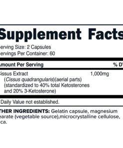 PrimaForce Cissus Quadrangularis Extract, - 120 Capsules, 1000mg per serving - Gluten Free, Non-GMO 120 Count (Pack of 1) 8 81xgOpBoL