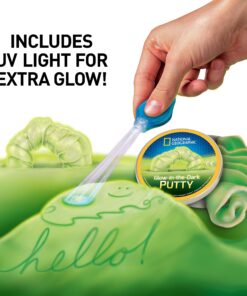 NATIONAL GEOGRAPHIC Mega Slime Kit & Putty Lab - 4 Types of Slime Plus 4 Types of Putty Including Magnetic Putty, Slime Kit for Boys and Girls, Sensory Putty Toy & Science Kit (Amazon Exclusive) 29 81xisRc63TS