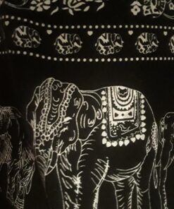 Thai Hippie Bag Hippie Elephant Sling Cross Body Bag Purse Zip Pocket A Zip Inside Pocket Handmade Color Black 28 81xjGxMKUQL