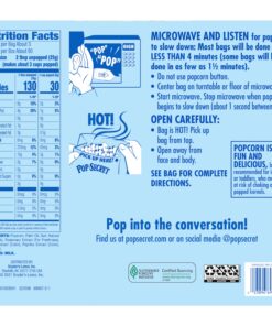 Pop Secret Microwave Popcorn, Movie Theater Butter Flavor, 3 Oz Sharing Bags, 30 Ct 3 Ounce (Pack of 30) 25 81xjx6sOVyL