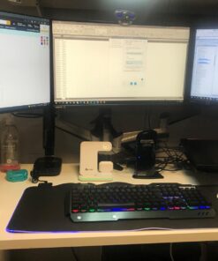 Plugable Universal Laptop Docking Station Dual Monitor for Windows and Mac, DisplayLink USB 3.0 or USB C Dock, (Dual Video: HDMI and HDMI/DVI/VGA, Gigabit Ethernet, Audio, 6 USB Ports) 33 81xk73je7gL