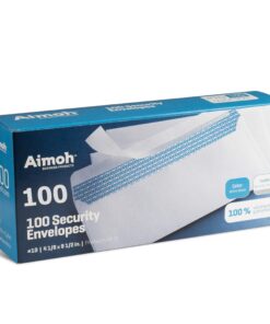 #10 Security Tinted Self-Seal Envelopes - No Window - EnveGuard, Size 4-1/8 X 9-1/2 Inches - White - 24 LB - 100 Count (34100) 100 Ct. 32 81xkEzGWQBL