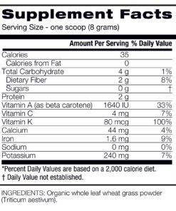Alternative view of Amazing Grass Wheat Grass Powder: 100% Whole-Leaf Wheat Grass Powder for Energy, Detox & Immunity Support, Chlorophyll Providing Greens, 60 Servings 60 Servings (Pack of 1)