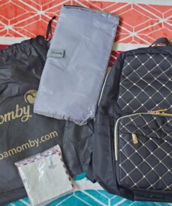 Bamomby Diaper Bag, Diaper Bag Backpack for Baby Boys Girls, Multifunction Large Rucksack Diaper Bags with Changing Pads, Waterproof Travel Back Pack Knapsack for Dad & Mom -Stylish Black 70 81xlLLMCkqL 1