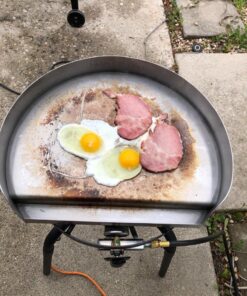 Little Griddle KQ-17-R Stainless Steel Outdoor BBQ Griddle, 17 x 14, For Charcoal Kettle and Kamado Grills, Fun to Use, Easy to Clean 34 81xmv0iQ09L