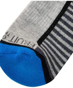 Alternative view of Fruit of the Loom Boys' 6 Pair Pack Half Cushion Socks 9-11 Gray Assort