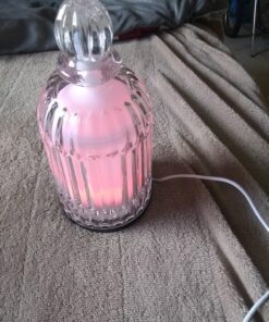 DOUDING Aroma Glass Diffuser for Essential Oil, Cool Mist Glass Humidifier with 7 LED Color Changing Light, Auto-Off Safety for Home Office Spa, 120ml(Black Base) Black Base 63 81xp6fjJpSL