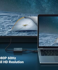 UGREEN HDMI to VGA, HDMI to VGA Adapter Connector(Female to Male) with 3.5mm Audio Jack Compatible with Monitor, PC, Xbox, TV Stick, Raspberry Pi, Nintendo Switch, Roku, Computer, Laptop 21 81xrSS31TQL