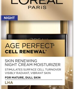 L'Oreal Paris Age Perfect Cell Renewal Night Cream, 1.7 oz - Radiant & Vibrant Skin, Salicylic Acid 1.7 Ounce (Pack of 1) 8 81xvgDSl6L