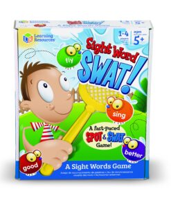 Learning Resources Sight Word Swat a Sight Word Game, Visual, Tactile and Auditory Learning, 114 Pieces, Ages 5+, Multi-color 27 81xvjT4d4UL