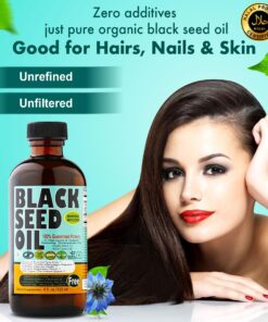 4 oz Vegan Black Seed Oil from Turkey in a Travel Size Glass Bottle from Sweet Sunnah Made in The USA for Immune Support, Joints, Digestion, Hair & Skin - Antioxidant Supplement 10 81xwJmlBRrL
