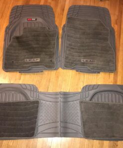 Motor Trend FlexTough Floor Mats for Cars, Gray Deep Dish All-Weather Mats, Waterproof Trim-To Fit Automotive Floor Mats for Trucks SUV, Universal Liner Car Accessories Full Set 53 81xxIiu6CdL