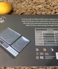 Smart Weigh Culinary Kitchen Scale 10 kilograms x 0.01 Grams, Digital Food Scale with Dual Weight Platforms for Baking, Cooking, Food, and Ingredients 57 81xzAv98LfL