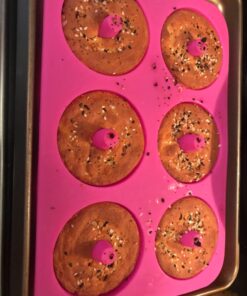 LoveS (2pcs) 6-Cavity Silicone Donut Baking Pan/Non-Stick Donut Mold, Dishwasher, Oven, Microwave, Freezer Safe 44 81y kOtm6FL