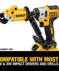 DEWALT Metal Shear/Cutter Drill Attachment, Impact Ready, 360 Degree Pivoting Head, Cuts 18GA Material (DWASHRIR) Shears Attachment 21 81y0Zchf8gL