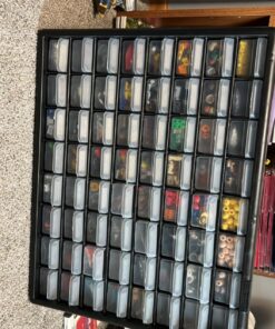 Akro-Mils 10124, 24 Drawer Plastic Parts Storage Hardware and Craft Cabinet, 20-Inch W x 6-Inch D x 16-Inch H, Black 40 81y1Q86unvL