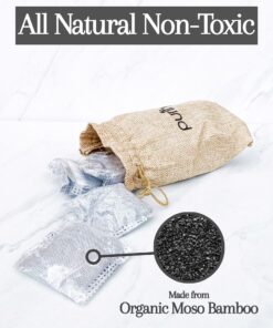 Alternative view of 100% Natural Bamboo Charcoal Air Purifying Bag - Set of 12 Carbon Filters, Deodorizer Bags, Odor Absorber for Diaper Pail, Trash, Shoes, Closets, Cars, Fridge, Pets House, Kitchen, Home by purifyou