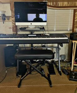 OnStage KS7350 Pro Heavy-Duty Folding-Z Keyboard Stand, Black 31 81y3hiz2 6L