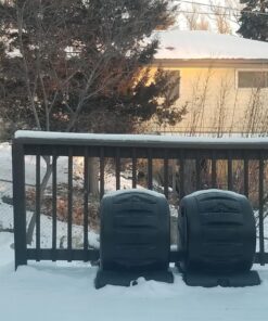 The Most Beautiful Composter in The World in Black, Made in America, Food Safe, BPA and Rust Free, No Assembly Required, Envirocycle Composting Tumbler Bin and Compost Tea Maker … 35 US Gallon 47 81y3r96DWJL