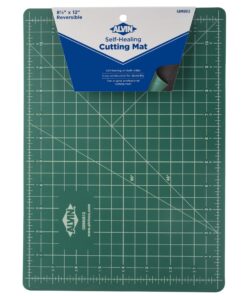 ALVIN Cutting Mat Professional Self-Healing 8.5"x12" Model GBM0812 Green/Black Double-Sided, Rotary Cutting Board for Crafts, Sewing, Fabric - 8.5 x 12 inches 8 1/2" x 12" 11 81y5PkbZfzL