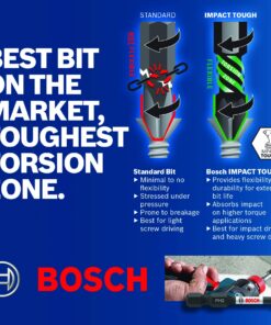 BOSCH ITPH2215 15-Pack 2 In. Phillips #2 Impact Tough Screwdriving Power Bits 2 In. 19 81y6MPK21BL