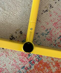 A11N Portable Pickleball Net System, Designed for All Weather Conditions with Steady Metal Frame and Strong PE Net, Regulation Size Net with Carrying Bag Yellow,black 32 81y9 lOWJJL