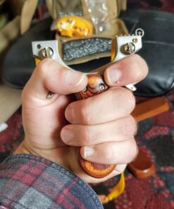 D&Q Slingshot High Velocity Catapult with 10 Pcs Flat Bands Powerful Professional Sling Shot with Aiming Points for Adult Shooting Fishing Hunting Competition 28 81yA K0RvjL