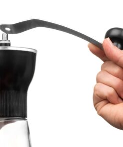 KONA Manual Coffee Grinder, Conical Burr Mill with Adjustable Setting, Best Ceramic Burr Coffee Grinder for Aeropress, Drip Coffee, Espresso, French Press, Turkish Brew 26 81yAB2JOZhL