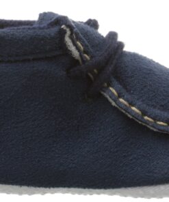 Luvable Friends Unisex Baby Crib Shoes, Navy Wallabee, 0-6 Months 15 81yCvX7aBRL